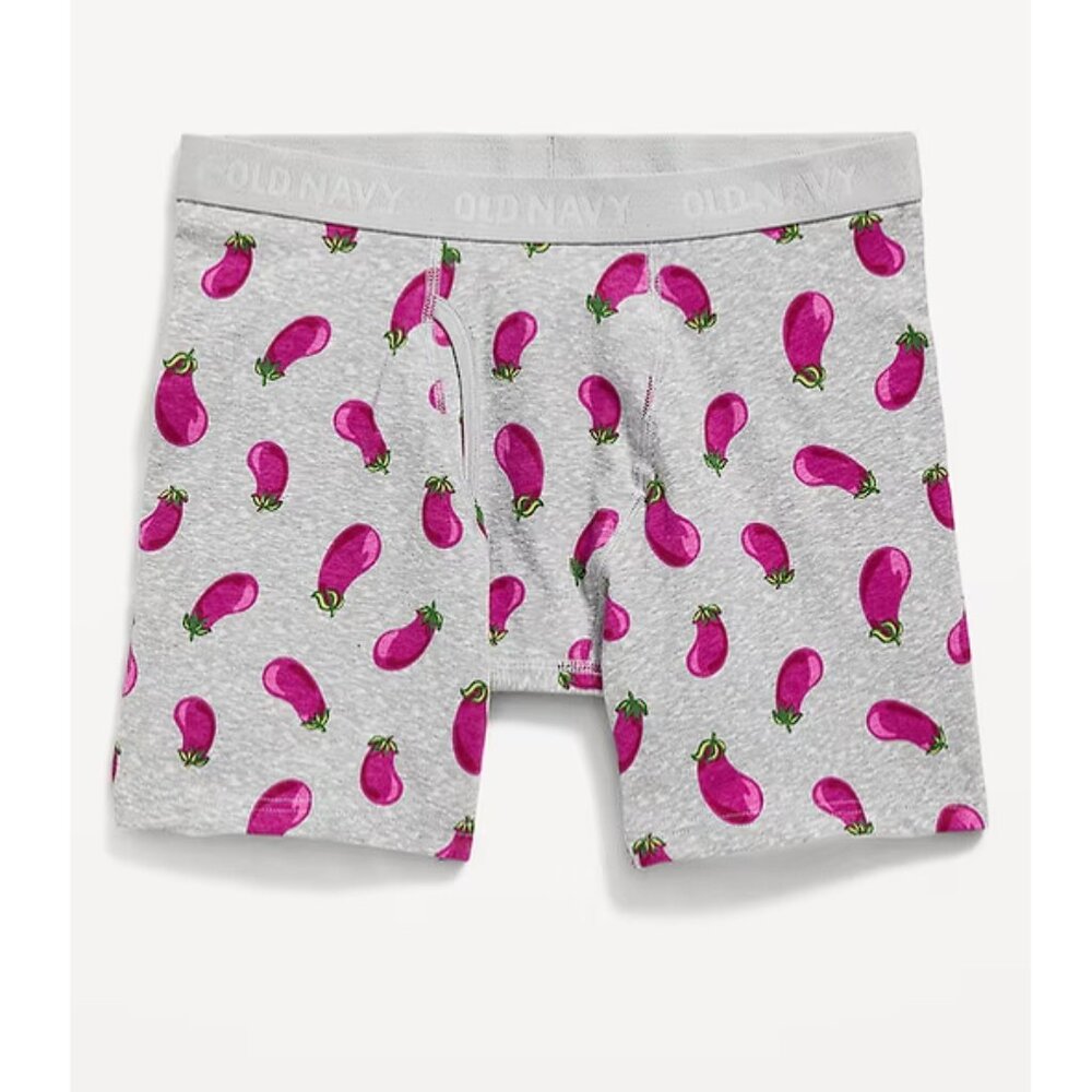 Old Navy Men's Soft-Washed Boxer Briefs -- 6 inch inseam (XXL) Eggplant NWT!